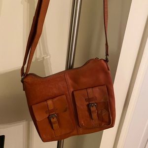 Spikes and Sparrow Crossbody Brown Hobo